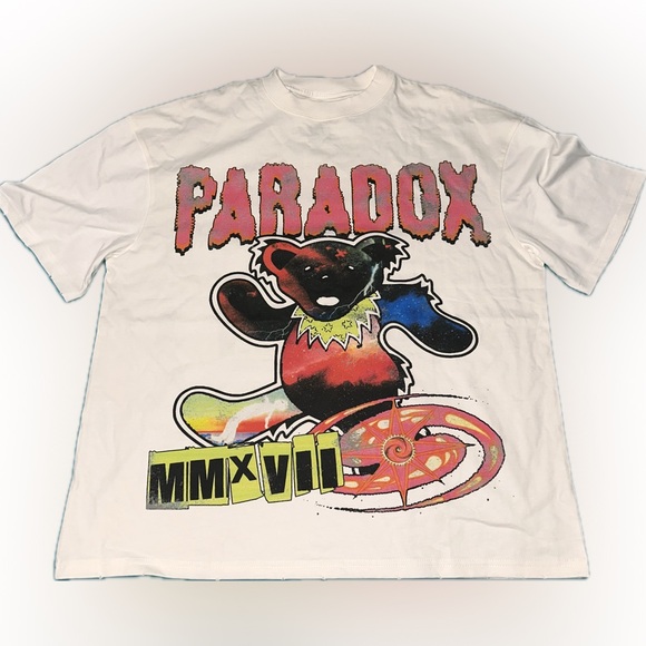 Paradox “Grateful Dead Bear” Lightning Arc Logo Tee - Large